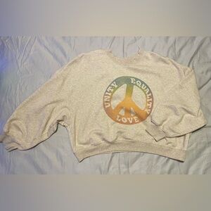 Women’s Cropped Crewneck Sweatshirt - Old Navy - Size XXL